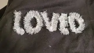 how to create fringed fuzzy fonts with your embroidery machine.