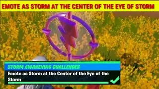 Emote as Storm at the Center of the Eye of the Storm - Storm Awakening Challenges Stage 3 of 3