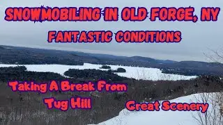 Snowmobiling In Old Forge, New York