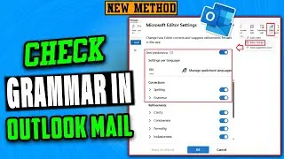How to check grammar in outlook email [EASY]