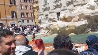 Rome Mayor Says 300,000 Liters of Water Wasted Following Trevi Fountain Environmental Protest