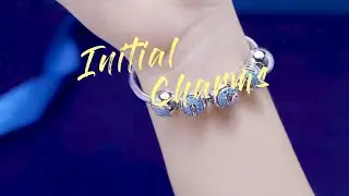 💙Do you see his initials ?😉#initials #initialcharms #jewelry #amazonfinds   #pandora #womenjewelry