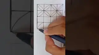 Easy zentangle art for beginners || simple pattern  || step by step #shorts