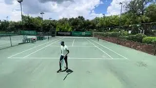 Playing tennis in extreme heat in Sunny South Africa 