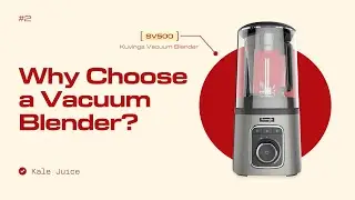 Test #2 &ndash; Kuvings SV500 Vacuum Blender vs Ordinary Blender | Kale Juice Comparison 🍏🤜🤛