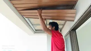 Balcony pvc ceiling￼ installation  #viral #shortvideo #youtube #trending #interiordesign ￼