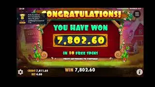 Chicken drops 2000X. Big win