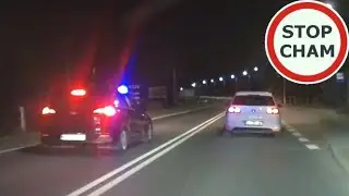 Wymuszenie pierwszeństwa i blokowanie drogi - Instant karma - #1591 Wasze Filmy