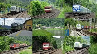 Vlaky mezi stanicemi Dolní Žleb a Děčín-Čertova Voda 9.6.2020