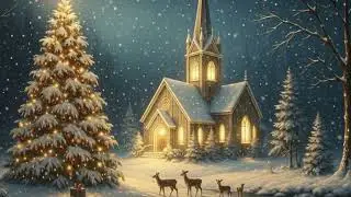 🎄Silent Christmas Night ❄️ Snowy Church ⛪ Soft Piano for Sleep & Relaxation 💤