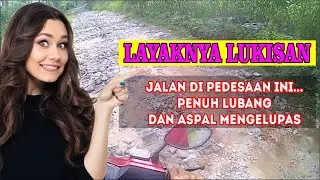Layaknya Lukisan Jalan Di Pedesaan Ini,💯🔴🔴🔴 