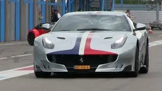 UNIQUE SPEC Ferrari F12tdf at the TRACK! | LOUD REVS + ACCELERATIONS + TUNNEL!