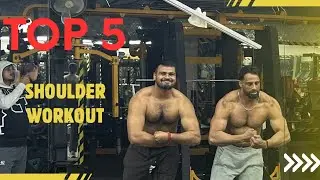 Top 5 Shoulder Workout 💪 | Bigger & Wider Shoulders | Gym Training@harish_vlogs05 