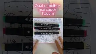 Qual o melhor marcador Touch? Batalha dos Touch's #touchmarkers #cozyart #cocowyo