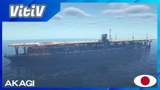 IJN Akagi - Akagi-class Aircraft Carrier - Minecraft