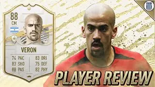 88 SBC MID ICON VERON PLAYER REVIEW! - FIFA 21 ULTIMATE TEAM