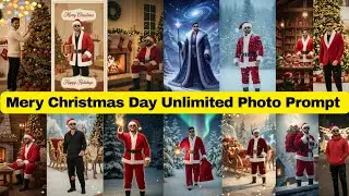 Merry Christmas Day Unlimited Photo Prompt 🎄 | Christmas AI Photo Editing Prompt | Gemini AI Prompts