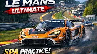 LMU McLaren 720S LMGT3 Evo SPA Trening