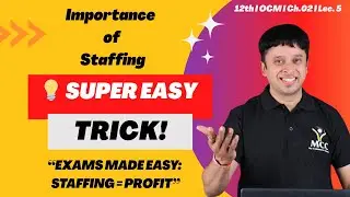 👉 Video No. 5 | Importance of Staffing | Functions of Management | Class 12 OCM I #education #exam