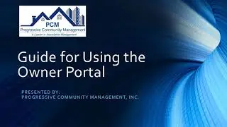 Guide for Using the Owner Portal