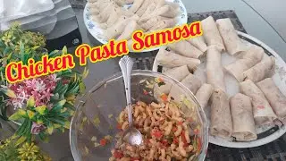 Chicken Pasta Samosa Recipe || Chicken Macaroni Samosa Recipe || Ramadan Kareem 2024 Recipes