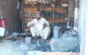 Blacksmith in Dir Bazar Dir North Pakistan