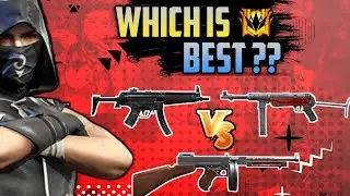 MP5 VS MP40 VS THOMPSON GUN FULL COMPARISON IN FREEFIRE || WHICH IS BEST SMG GUN FREE FIRE ??