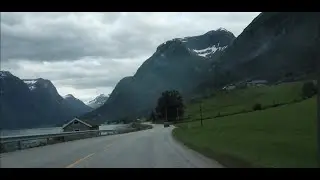 Scenic Norway Drive from Innvik to Stryn