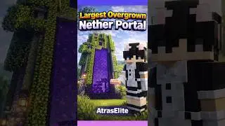 Largest Overgrown Nether Portal⛏️🥶 #trending #shorts #viral #fyp #shortvideo #minecraft #gaming