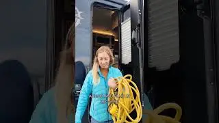 Beachfront RV Setup in Perfect Weather #rvlife #camping #shorts