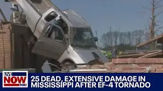 Mississippi Tornado: EF-4 tornado kills at least 25 people, NWS says | LiveNOW from FOX