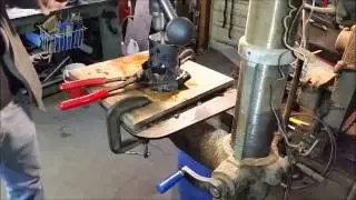 drilling an antique insulator