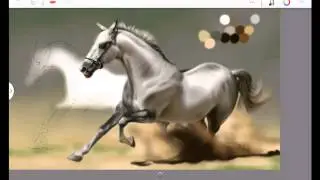 Horse digital painting