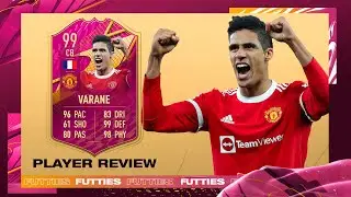 Best CB in the game! | 99 FUTTIES Varane Player Review | FIFA 22 Ultimate Team