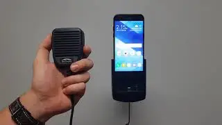 Samsung Galaxy A5 Cradle with Push-to-Talk (PTT) AUX Speaker Mic