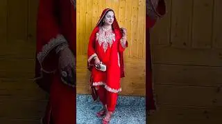 Kashmiri bride traditional dress look #shorts #kashmiriwedding