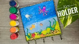 Easy key holder DIY | Geetha on board