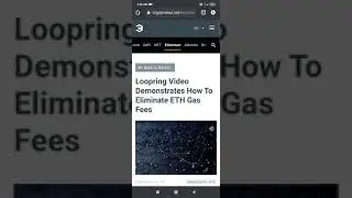 Loopring Video Demonstrates How To Eliminate ETH Gas Fees #shorts #crypto #youtubeindia #loopring