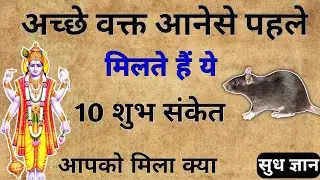 अच्छे वक्त आनेसे पहले मिलते हैं ये 10 संकेत आपको मिला क्या || Sanatan Dharm