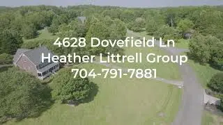 Stunning Drone Tour | 4628 Dovefield Lane, Kannapolis NC | 2.78 Acres in Dovefield Estates
