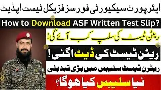 ASF Written Test Syllabus Changed 2026 | ASF Written Test Date 2026 | ASF Written Test Kab Hoga 2026