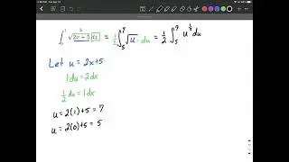 u substitution method evaluate definite integral involving a square root (sqrt) calculus