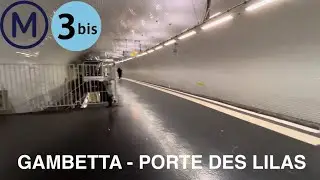 JE FAIS LA LIGNE DE M&Eacute;TRO 3 BIS EN ENTIER DE GAMBETTA &Agrave; PORTE DES LILAS (PARTIE 2/2)