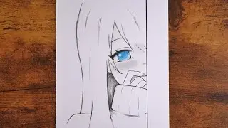 How to Draw a Shy Anime Girl with Blue Eyes