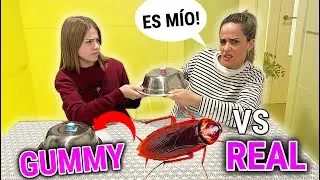 GUMMY VS REAL CON DANIELA DESPUÉS DE 7 AÑOS! NOS ENFADAMOS Doble Twins