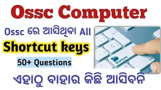 Computer Shortcut Key/Important Computer Shortcut key/Shortcut Keys Questions/Ossc Computer Question