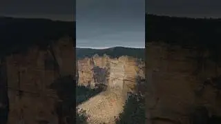 Massive Pillar Before & After Collapse - Blue Mountains Australia - filmed only one week prior