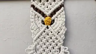  Macrame Owl Wall Decor Tutorial | Macrame Owl Wall Hanging Tutorial | DIY Macrame Owl Wall Decor