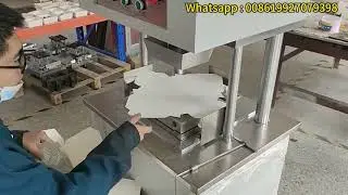 Semi-automatic Paper Food Box for Food Packing Making Machine