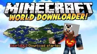 Minecraft - WORLD DOWNLOADER MOD! (Export Minecraft Server Worlds to Singleplayer) Mod Showcase